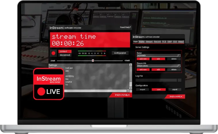 Instream Software Encoder InStream