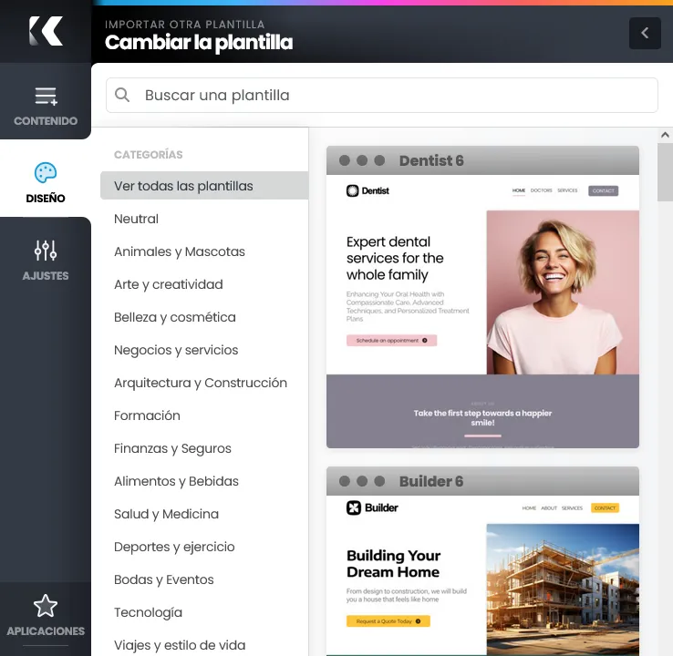 Builder Web Creador de paginas